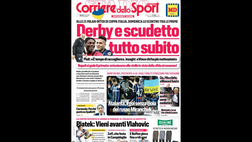 Prima Pagina, Corriere dello Sport: “Derby e scudetto. Il Napoli si gode il primato”