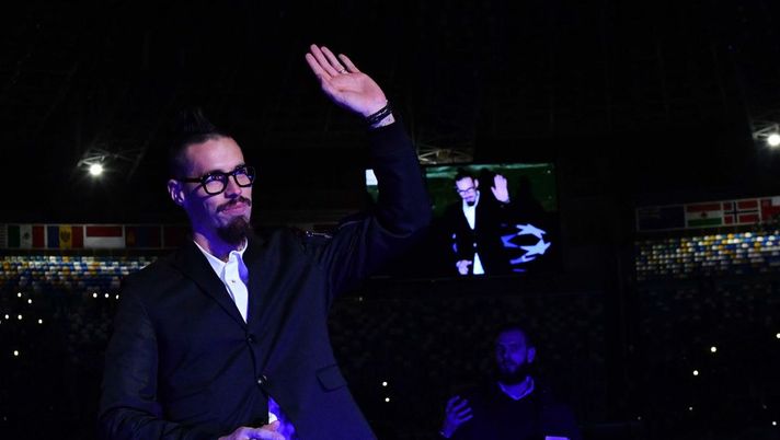 NAPLES, ITALY - DECEMBER 10: Marek Hamsik during the UEFA Champions League group E match between SSC Napoli and KRC Genk at Stadio San Paolo on December 10, 2019 in Naples, Italy. (Photo by SSC NAPOLI/SSC NAPOLI via Getty Images) NAPLES, ITALY - DECEMBER 10: Marek Hamsik during the UEFA Champions League group E match between SSC Napoli and KRC Genk at Stadio San Paolo on December 10, 2019 in Naples, Italy. (Photo by SSC NAPOLI/SSC NAPOLI via Getty Images)