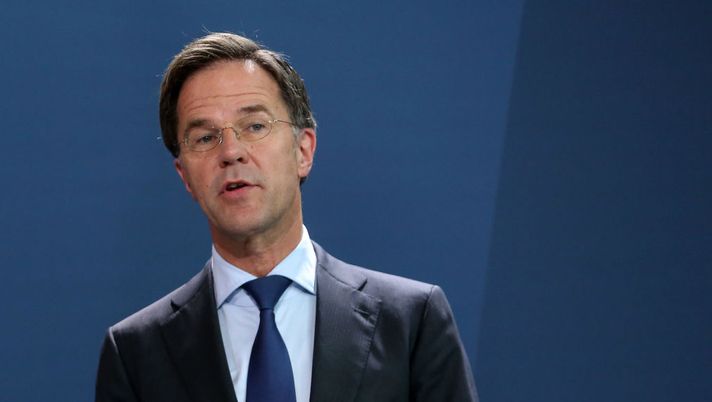 BERLIN, GERMANY - JULY 09: Dutch Prime Minister Mark Rutte attends a news conference with German Chancellor Angela Merkel (unseen) at the German federal Chancellery on July 09, 2020 in Berlin, Germany. The two leaders spoke about the intended allocation of European Union funds to provide support for European economies harmed by the coronavirus pandemic. (Photo by Adam Berry/Getty Images) BERLIN, GERMANY - JULY 09: Dutch Prime Minister Mark Rutte attends a news conference with German Chancellor Angela Merkel (unseen) at the German federal Chancellery on July 09, 2020 in Berlin, Germany. The two leaders spoke about the intended allocation of European Union funds to provide support for European economies harmed by the coronavirus pandemic. (Photo by Adam Berry/Getty Images)