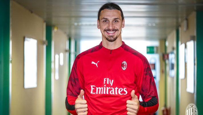 Zlatan Ibrahimovic, attaccante del Milan (credits: acmilan.com) 
