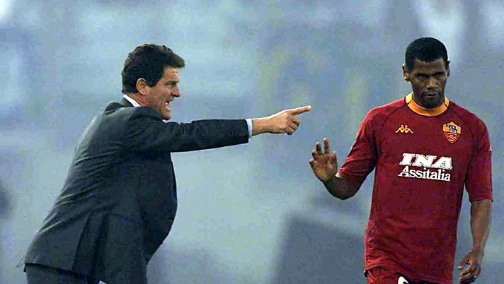 17 Dec 2000: Fabio Capello coach of Roma speaks with Aldair during the Lazio v Roma league match at the Olympic Stadium, Rome, Italy. Digital Image. Mandatory Credit: Grazia Neri/ALLSPORT 17 Dec 2000: Fabio Capello coach of Roma speaks with Aldair during the Lazio v Roma league match at the Olympic Stadium, Rome, Italy. Digital Image. Mandatory Credit: Grazia Neri/ALLSPORT