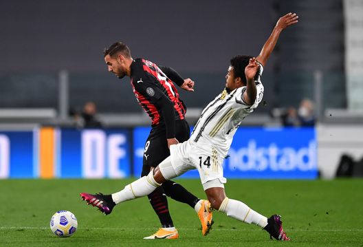 Theo Hernandez in azione. Theo Hernandez in azione.