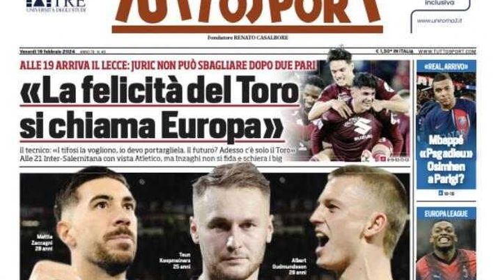 PRIMA PAGINA TUTTOSPORT OGGI: “Mbappé, Psg adieu. Osimhen a Parigi?” - immagine 1