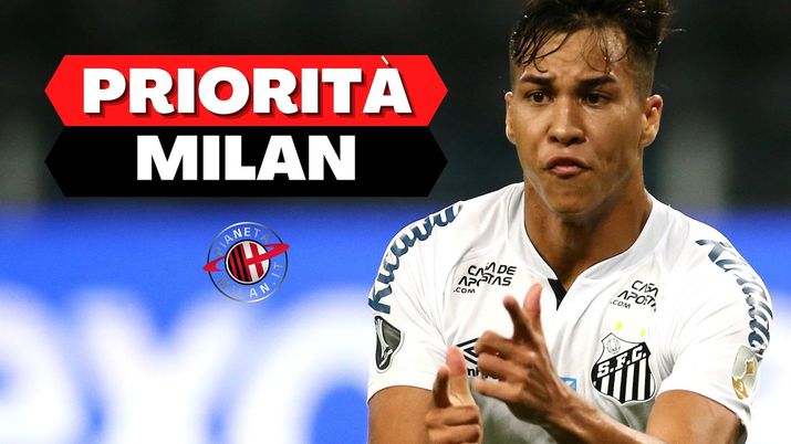 Kaio Jorge (attaccante Santos), obiettivo di calciomercato del Milan | AC Milan News (Getty Images) 