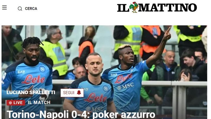 Il Mattino: prosegue la cavalcata scudetto! - immagine 1