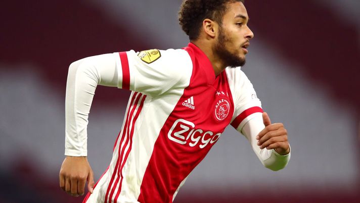 AMSTERDAM, NETHERLANDS - DECEMBER 12: Devyne Rensch of Ajax in action during the Dutch Eredivisie match between Ajax and PEC Zwolle at Johan Cruijff Arena on December 12, 2020 in Amsterdam, Netherlands. (Photo by Dean Mouhtaropoulos/Getty Images) AMSTERDAM, NETHERLANDS - DECEMBER 12: Devyne Rensch of Ajax in action during the Dutch Eredivisie match between Ajax and PEC Zwolle at Johan Cruijff Arena on December 12, 2020 in Amsterdam, Netherlands. (Photo by Dean Mouhtaropoulos/Getty Images)