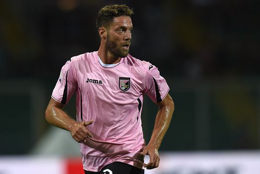  Andrea Rispoli durante Palermo-Avellino (Getty Images) 