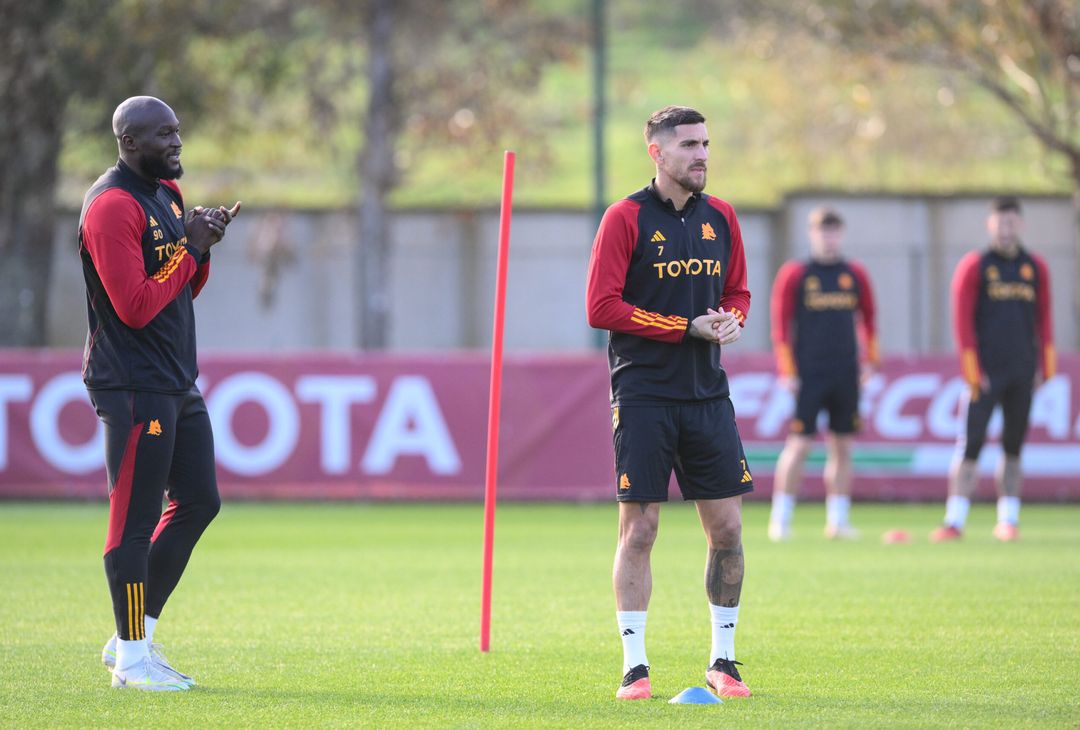 Roma, l’ultimo allenamento prima della partenza per Riyad – FOTOGALLERY - immagine 41