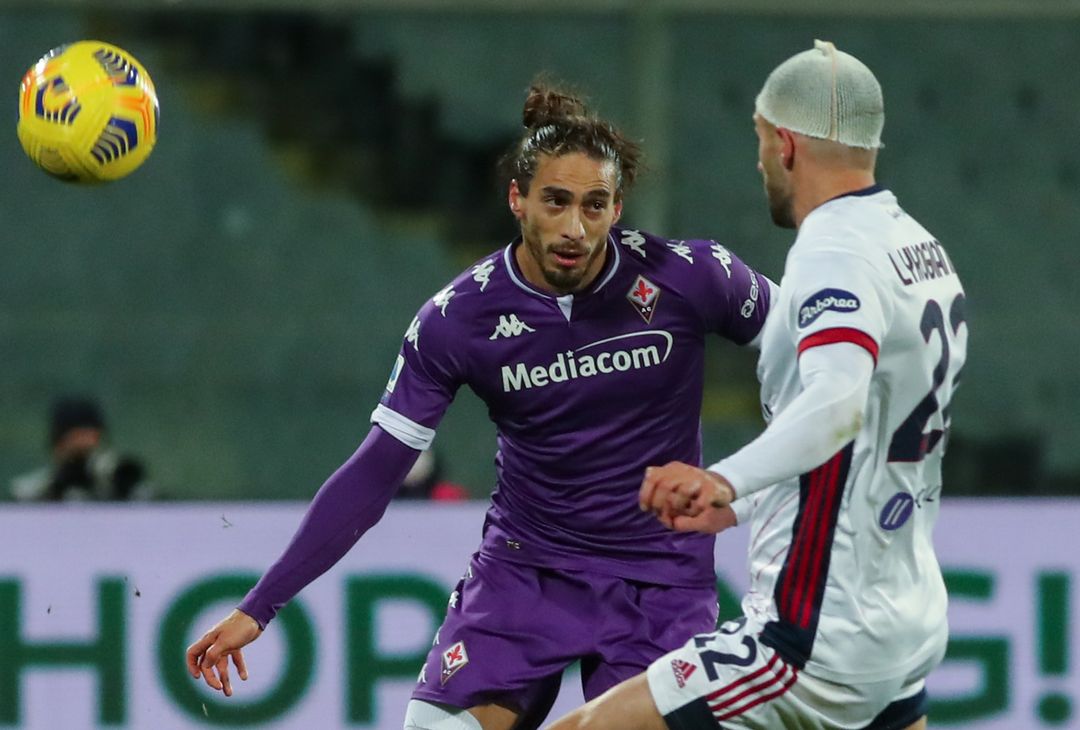  GERMOGLI PH 10 GENNAIO 2020 CAMPIONATO SERIE A DI CALCIO STADIO ARTEMIO FRANCHI FIORENTINA VS CAGLIARI NELLA FOTO CACERES 