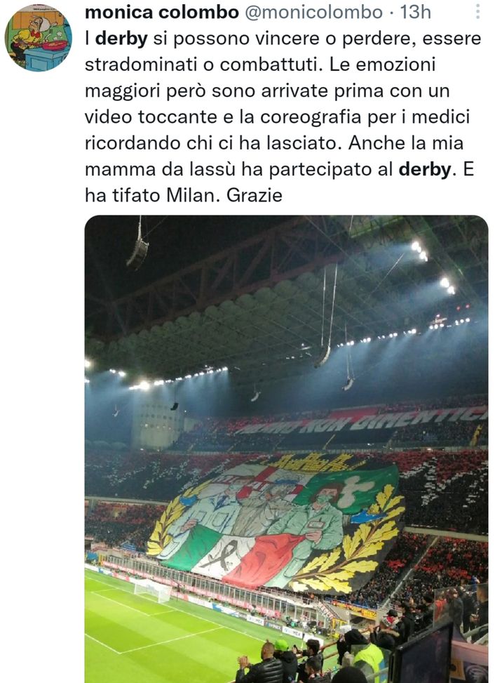 Anche gli interisti applaudono alla coreografia rossonera del derby di Milano- immagine 3