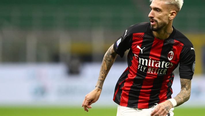 Samuel Castillejo AC Milan in azione nel derby di Milano (Getty Images) 