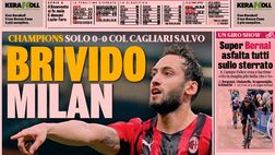 Prima Pagina, La Gazzetta dello Sport: “Brivido Milan. Deve battere l’Atalanta, Juve pronta al sorpasso”