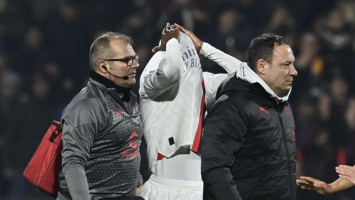 infortunio Fikayo Tomori AC Milan Salernitana-Milan 2-2 Serie A 2023-2024