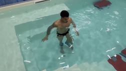 Ngonge, prosegue il recupero: l’attaccante azzurro si allena in piscina