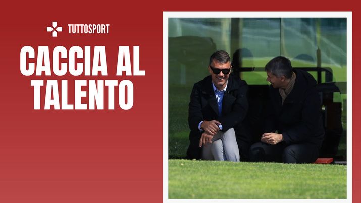 Paolo Maldini e Frederic Massara (dirigenti AC Milan), responsabili delle operazioni di calciomercato dei rossoneri | AC Milan News (Getty Images) Maldini Massara AC Milan Calciomercato Milan