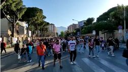 VIDEO Palermo-Virtus Entella, apertura del prefiltraggio su viale Ninni Cassarà