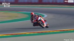 VIDEO / MotoGp, Marquez: che paura! Caduta ad alta velocità ad Aragon