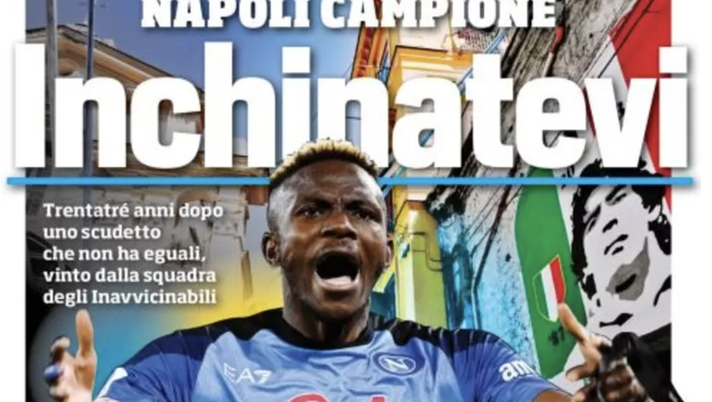 IL NAPOLI SUI MEDIA – Le prime pagine dei giornali di oggi 5 maggio 2023 - immagine 1