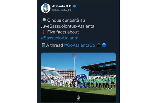L’Atalanta twitta e scatena i tifosi della Juve: “JuveSassuolontus-Atalanta”- immagine 2