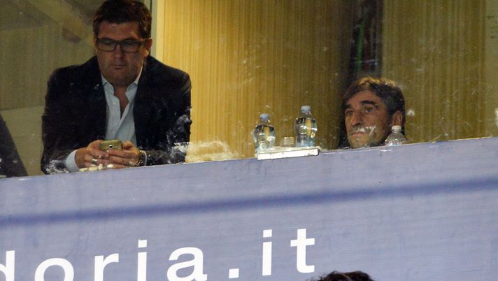 GENOA, ITALY - OCTOBER 22:  Ivan Juric and Omar Milanetto during the Serie A match between UC Sampdoria and Genoa CFC at Stadio Luigi Ferraris on October 22, 2016 in Genoa, Italy.  (Photo by Getty Images/Getty Images) 