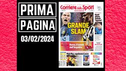 Prima pagina Corriere dello Sport: Inter-Juve, grande Slam