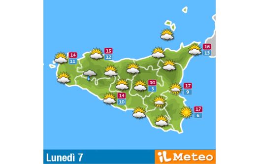 Meteo Palermo, nubi sparse e coperto: le previsioni di lunedì 7 febbraio 2022 Palermo