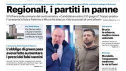 Prima Pagina, Giornale di Sicilia: “Brunori vuole spezzare il digiuno in casa“
