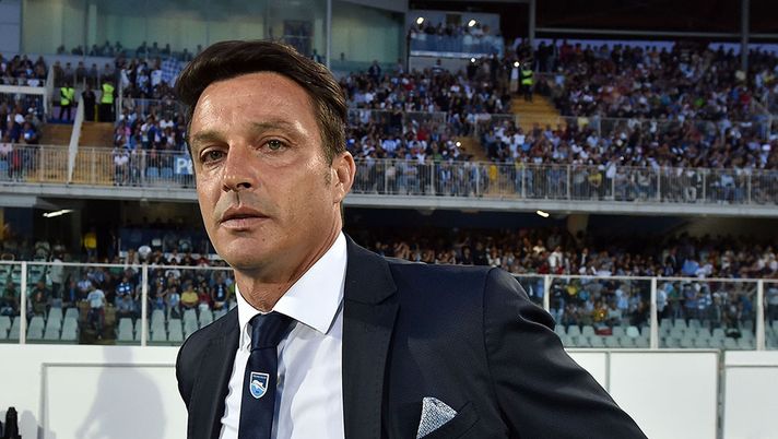 PESCARA, ITALY - JUNE 05:  Massimo Oddo head coach of Pescara Calcio prior the Serie B match between Pescara Calcio and Trapani Calcio at Adriatico Stadium on June 5, 2016 in Pescara, Italy.  (Photo by Giuseppe Bellini/Getty Images) 