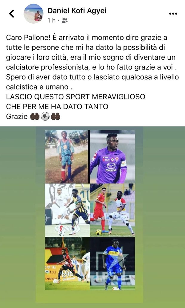 Vi ricordate di Agyei? L’ex viola lascia il calcio con un bel pensiero- immagine 2