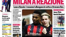 Prima Pagina, Corriere dello Sport: “Roma-Inter vale tutto, Milan a reazione. L’Atalanta…”