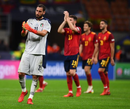 Italia Spagna Donnarumma (getty images) Italia Spagna Donnarumma (getty images)