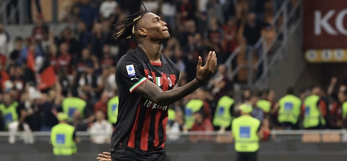 Rafael Leao (attaccante AC Milan), qui durante Milan-Juventus 2-0 (Serie A 2022-2023) | News (Getty Images)