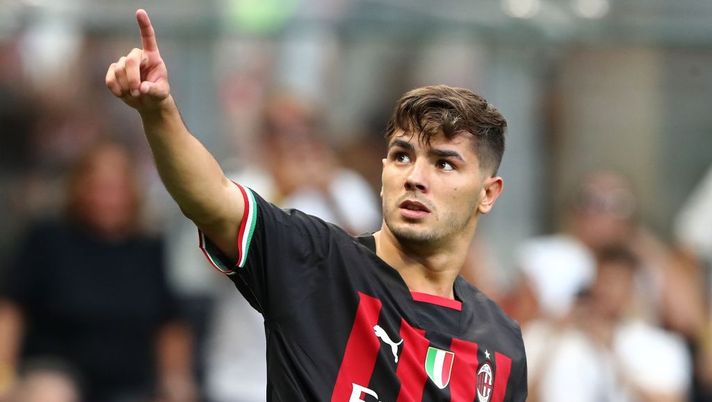 MILAN, ITALY - AUGUST 13: Brahim Diaz of AC Milan celebrates his goal during the Serie A match between AC MIlan and Udinese Calcio at Stadio Giuseppe Meazza on August 13, 2022 in Milan, . (Photo by Marco Luzzani/Getty Images) Sky: “Possibili novità nella formazione del Milan. Da Brahim a Gabbia, cosa filtra” - immagine 1
