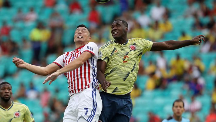 Cristián Zapata durante Colombia-Paraguay 1-0 di Coppa America 2019 (credits: GETTY Images) 