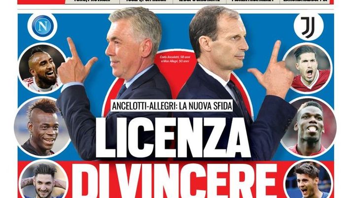Prima Pagina, Tuttosport: “Licenza di vincere. Spalletti: ‘Prima i colpi, poi firmo’. Vialli: ‘Bravo ADL, Marotta mago’. Roma, rinforzi in attacco…” 