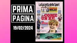 Prima pagina Gazzetta dello Sport: Crollo Milan, niente sorpasso alla Juve