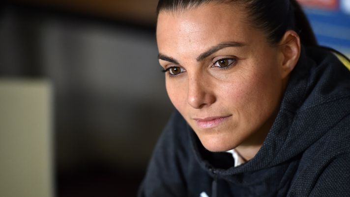 REIMS, FRANCE - JUNE 11: Alia Guagni of Italy Women, answers questions during a press conference on June 11, 2019 in Reims, France. (Photo by Tullio M. Puglia/Getty Images) REIMS, FRANCE - JUNE 11: Alia Guagni of Italy Women, answers questions during a press conference on June 11, 2019 in Reims, France. (Photo by Tullio M. Puglia/Getty Images)