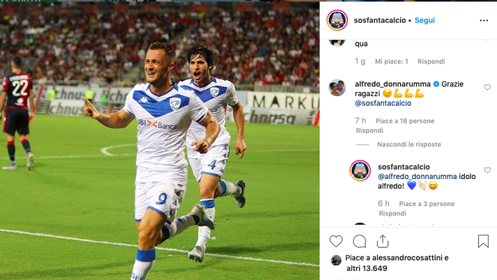FOTO – Donnarumma è già uno di noi! Risponde così a SOS Fanta su Instagram - immagine 1