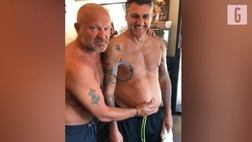 Bobo Vieri, la pancia e… il capriolo Luigi