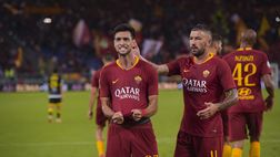La Roma torna a vincere dopo 38 giorni: 4 a 0 al Frosinone, ora testa al derby – FOTO