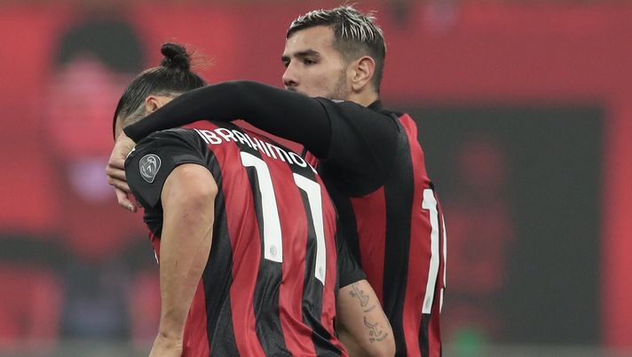 Zlatan Ibrahimovic e Theo Hernández (giocatori AC Milan), qui durante Milan-Verona 2-2 (Serie A 2020-2021) | News (Getty Images) Zlatan Ibrahimovic e Theo Hernández (giocatori AC Milan), qui durante Milan-Verona 2-2 (Serie A 2020-2021) | News (Getty Images)