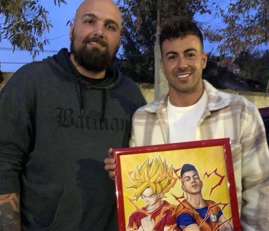 El Shaarawy, arriva il regalo del tifoso-artista: un quadro da Super Saiyan FOTO- immagine 2
