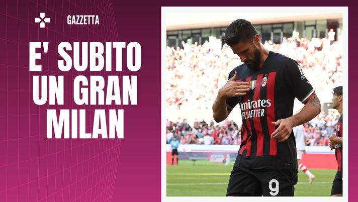 Milan, Giroud è già trascinatore: doppietta e gran partita contro il Colonia (getty images)
