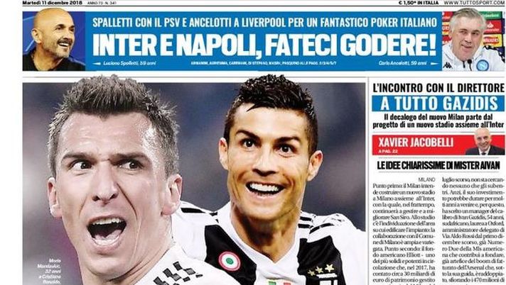 Prima Pagina, Tuttosport: “Per l’Europa e per la storia. Inter e Napoli, fateci godere! A tutto Gazidis…”  Prima Pagina, Tuttosport: “Per l’Europa e per la storia. Inter e Napoli, fateci godere! A tutto Gazidis…”