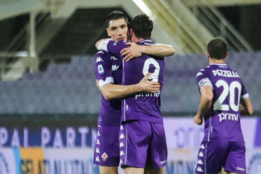 GERMOGLI PH: 23 GENNAIO 2021 FIRENZE STADIO ARTEMIO FRANCHI SERIE A FIORENTINA VS CROTONE NELLA FOTO GOL ED ESULTANZA VLAHOVIC GERMOGLI PH: 23 GENNAIO 2021 FIRENZE STADIO ARTEMIO FRANCHI SERIE A FIORENTINA VS CROTONE NELLA FOTO GOL ED ESULTANZA VLAHOVIC