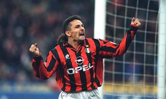  Roberto Baggio con il Milan nella stagione 1995-96 (credits: acmilan.com) 