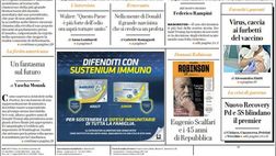 Prima Pagina, La Repubblica: “Via Trump, ratificata elezione Biden. Virus, caccia ai furbi del vaccino”
