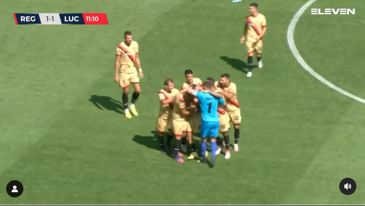 VIDEO Reggiana-Lucchese, gol da centrocampo dell’ex Palermo Rizzo Pinna Rizzo Pinna