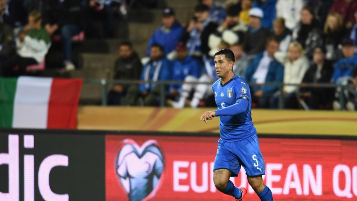 TAMPERE, FINLAND - SEPTEMBER 08:  Armando Izzo  of Italy in action during the UEFA Euro 2020 qualifier between Italy and Finland at Tampere stadium (Ratina stadium) on September 8, 2019 in Tampere, Finland.  (Photo by Claudio Villa/Getty Images) 