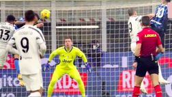 VIDEO Inter-Juventus, Danilo sovrastato, Szczesny resta immobile, Vidal letale di testa: guarda il gol del vantaggio nerazzurro